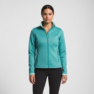 The North Face Full Zip Fleece Jacket Teal Women’s Medium Outdoor Activewear